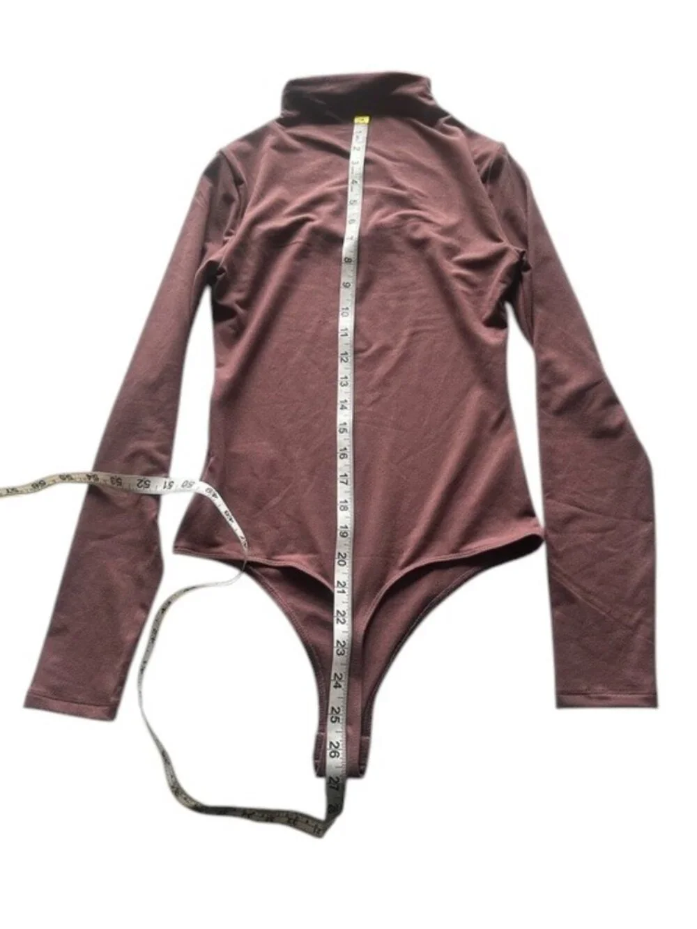 Express Mock Neck Cutout Long Sleeve Bodysuit Mauve Size XS NWT